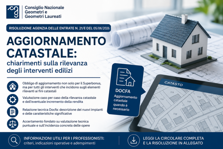 Aggiornamento catastale: chiarimenti dell’Agenzia delle Entrate sulla rilevanza degli interventi edilizi