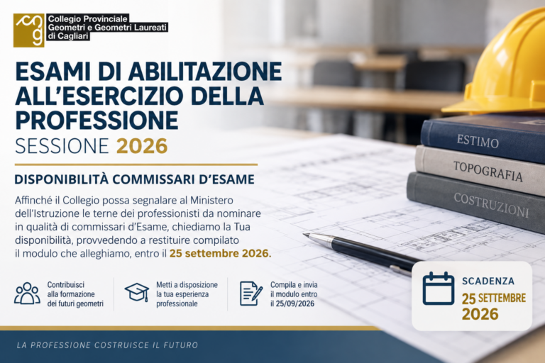 Adesione Commissari d’Esame 2026